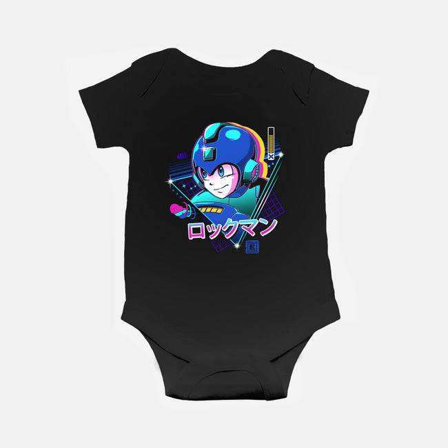 LoFi Blue Bomber-baby basic onesie-vp021