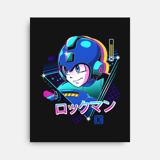 LoFi Blue Bomber-none stretched canvas-vp021