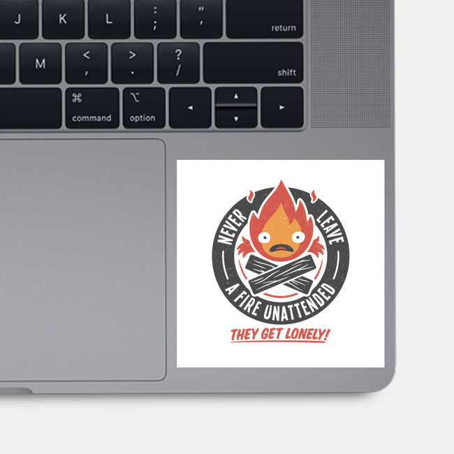 Lonely Fire Demon-none glossy sticker-adho1982