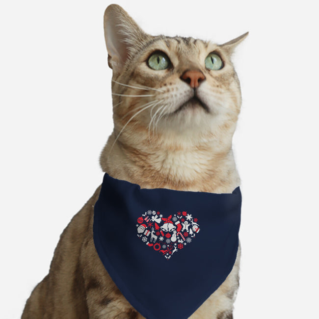 Love Christmas-cat adjustable pet collar-neverbluetshirts