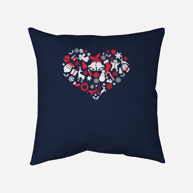Love Christmas-none removable cover w insert throw pillow-neverbluetshirts