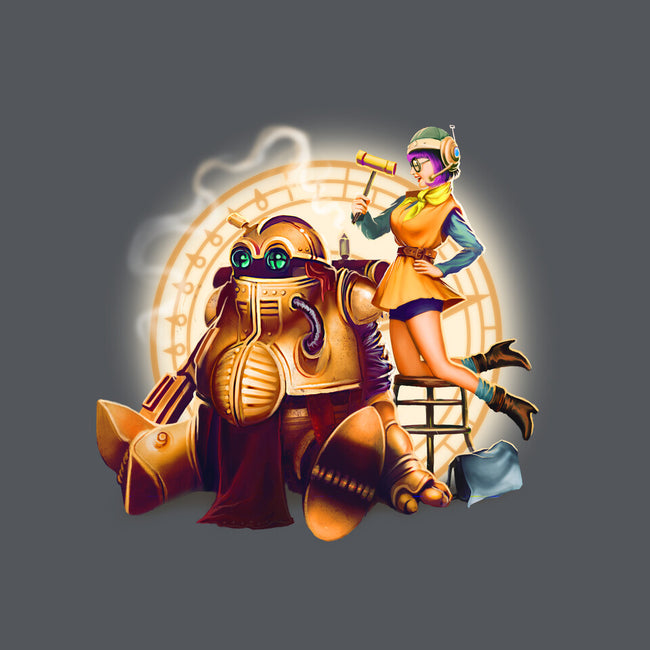 Lucca & Robo-none stretched canvas-MeganLara