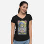 Lunar Blessing-womens v-neck tee-AutoSave