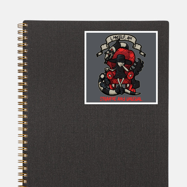 Lydia the Strange-none glossy sticker-Letter_Q