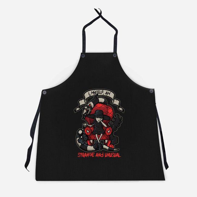 Lydia the Strange-unisex kitchen apron-Letter_Q