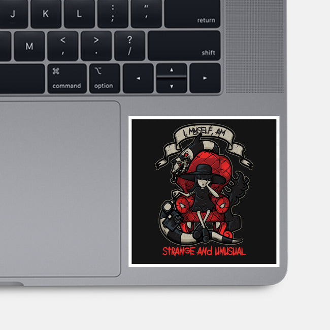Lydia the Strange-none glossy sticker-Letter_Q
