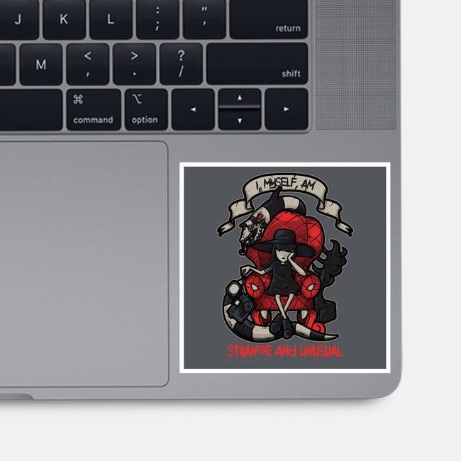 Lydia the Strange-none glossy sticker-Letter_Q