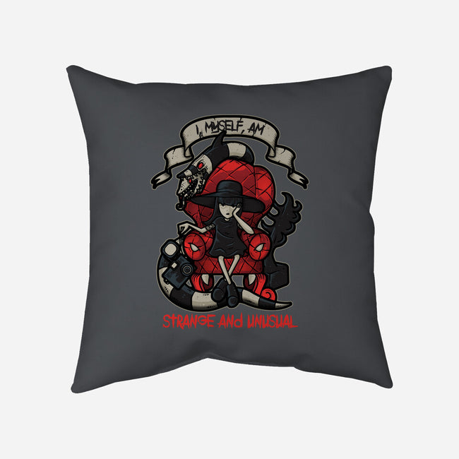 Lydia the Strange-none removable cover w insert throw pillow-Letter_Q