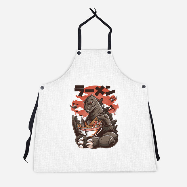 Kaiju Ramen-unisex kitchen apron-ilustrata