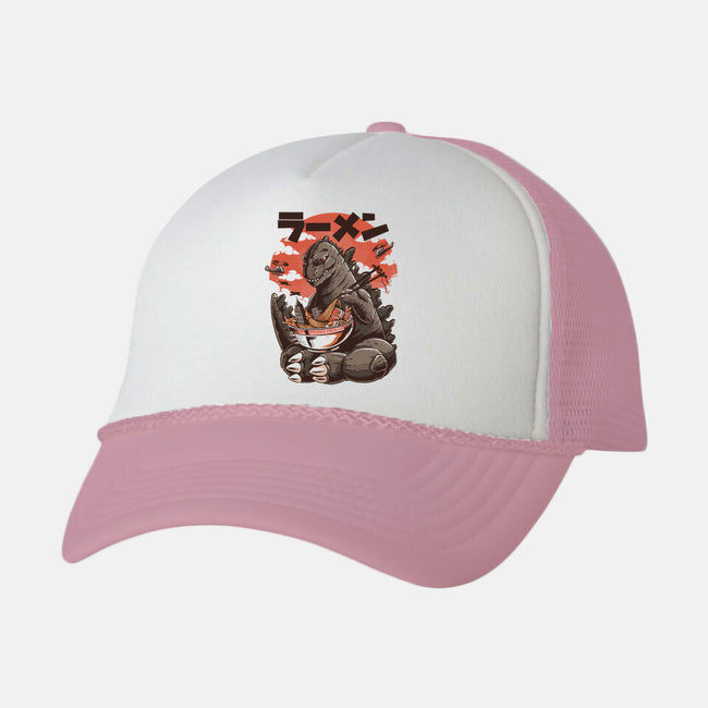 Kaiju Ramen-unisex trucker hat-ilustrata