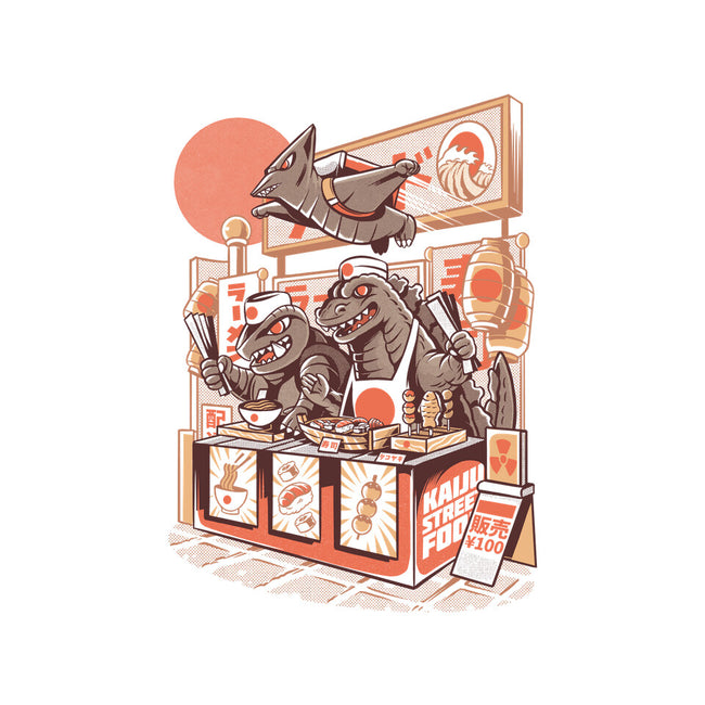 Kaiju Street Food-dog basic pet tank-ilustrata