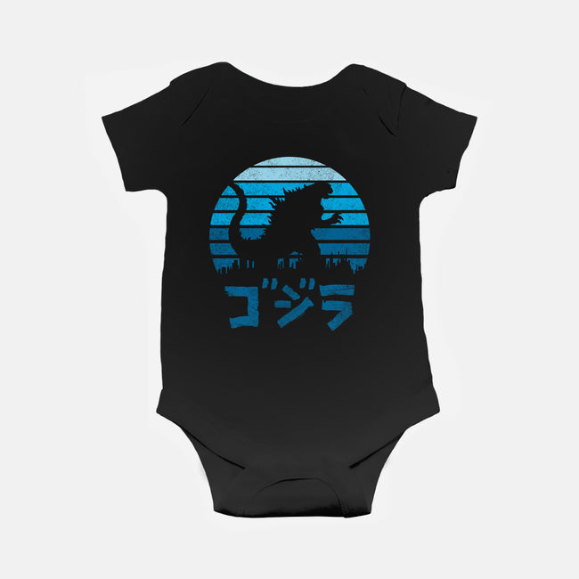 Kaiju Sun Set-baby basic onesie-manospd