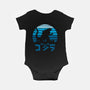 Kaiju Sun Set-baby basic onesie-manospd