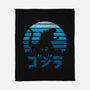 Kaiju Sun Set-none fleece blanket-manospd