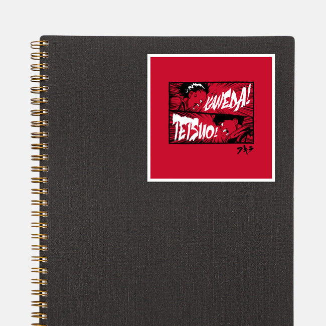 Kaneda! Tetsuo!-none glossy sticker-demonigote