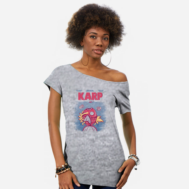 KARP-womens off shoulder tee-yumie