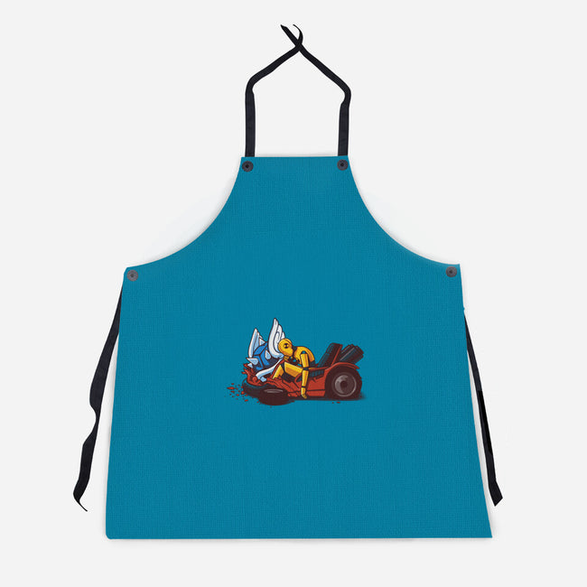Kart Crash-unisex kitchen apron-Naolito