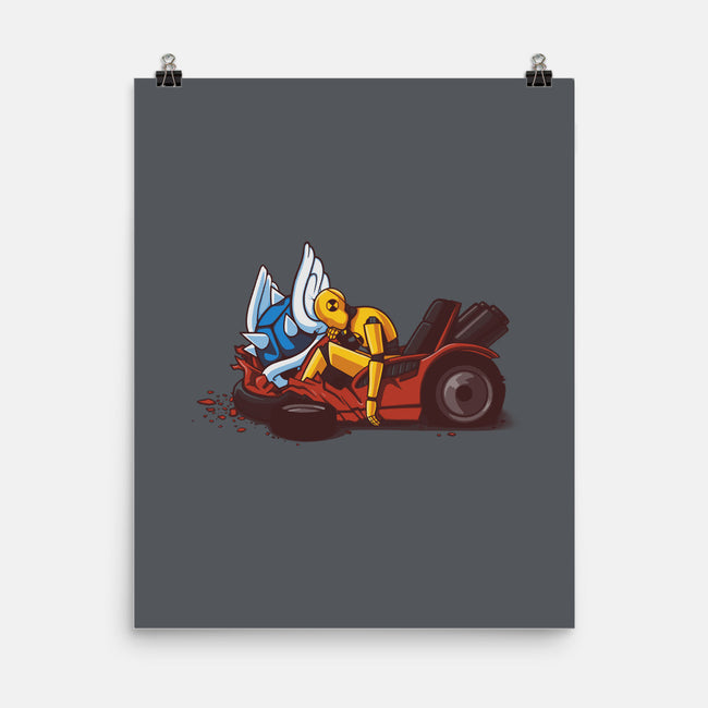 Kart Crash-none matte poster-Naolito