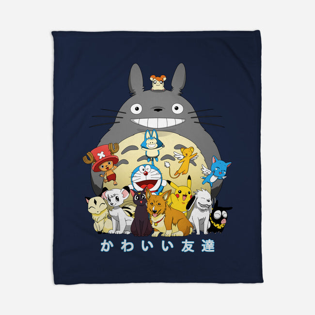 Kawaii Friends-none fleece blanket-batang 9tees