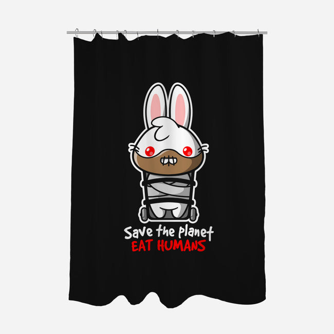 Killer Bunny-none polyester shower curtain-NemiMakeit