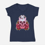Killer Queen of Diamonds-womens v-neck tee-AutoSave