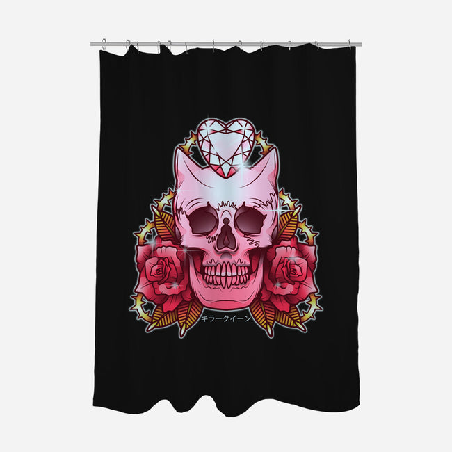 Killer Queen of Diamonds-none polyester shower curtain-AutoSave