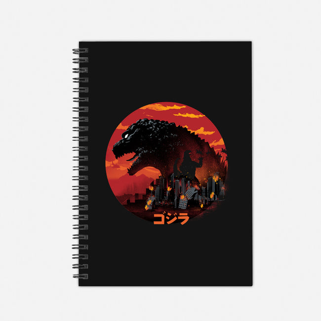 King Kaiju-none dot grid notebook-dandingeroz