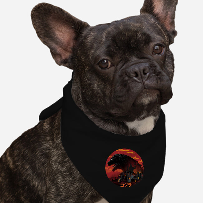 King Kaiju-dog bandana pet collar-dandingeroz