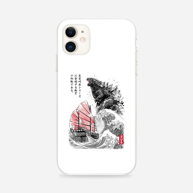 King Kaiju Sumi-e-iphone snap phone case-DrMonekers