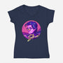 King Steve-womens v-neck tee-zerobriant