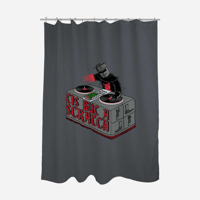 Knight of the Turntable-none polyester shower curtain-Scott Neilson Concepts