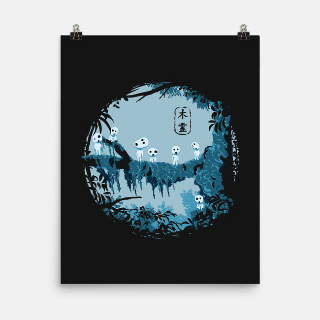 Kodamas-none matte poster-ducfrench