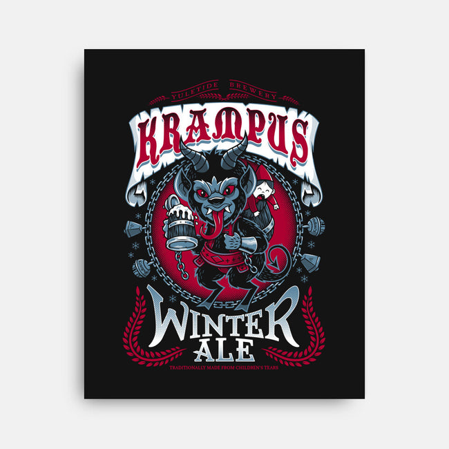 Krampus Winter Ale-none stretched canvas-Nemons