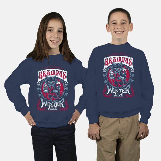 Krampus Winter Ale-youth crew neck sweatshirt-Nemons