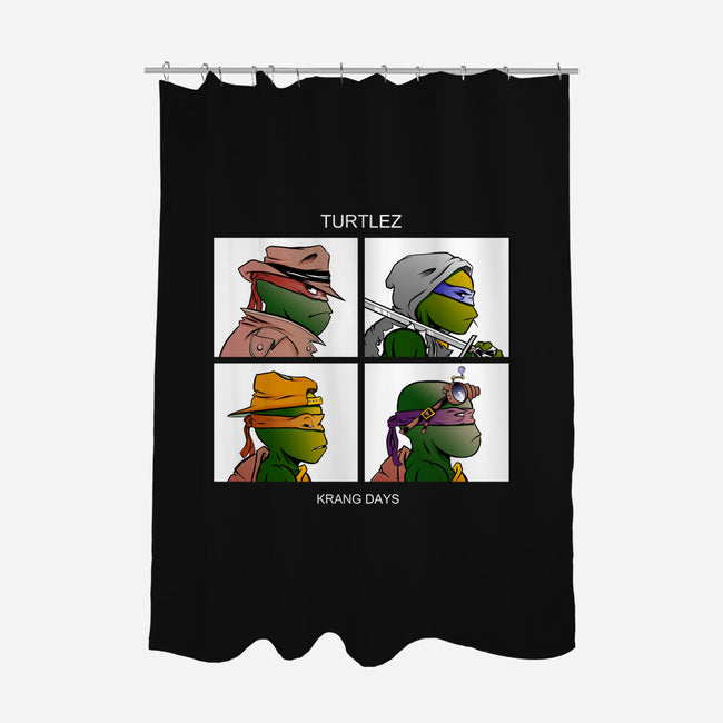 Krang Days-none polyester shower curtain-seandore