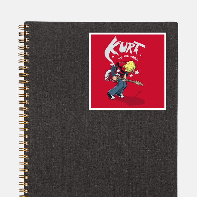 Kurt vs the World-none glossy sticker-Velizaco