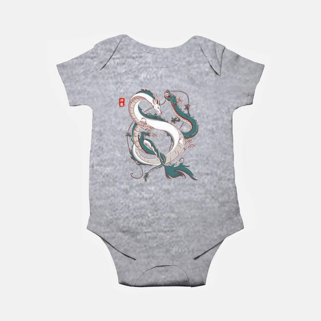 Japanese Dragons-baby basic onesie-IKILO