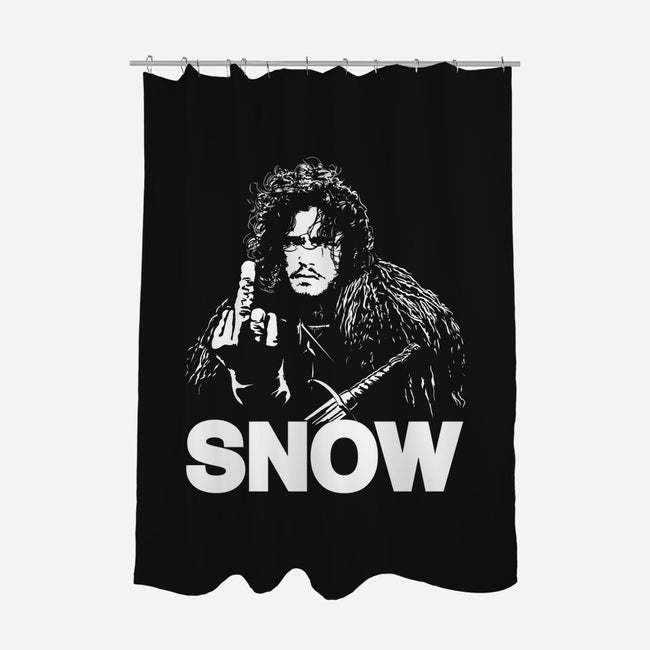 Johnny Snow-none polyester shower curtain-CappO
