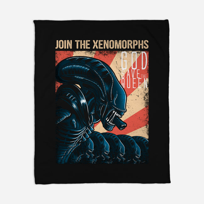 Join the Xenomorphs-none fleece blanket-trheewood