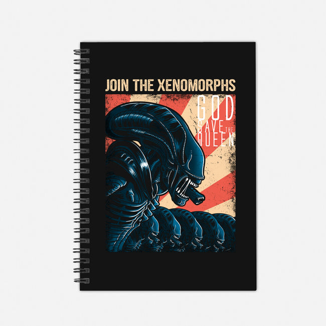 Join the Xenomorphs-none dot grid notebook-trheewood