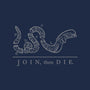 Join Then Die-none removable cover throw pillow-Beware_1984