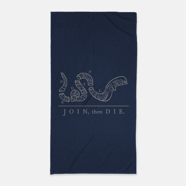 Join Then Die-none beach towel-Beware_1984