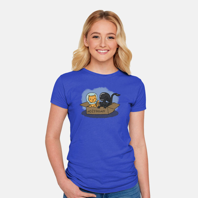 Jonesy and His Copilot-womens fitted tee-beckadoodles