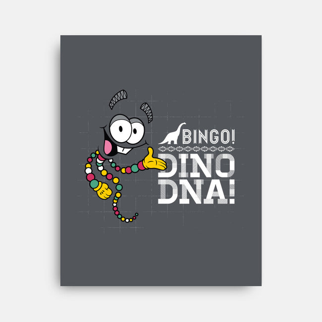 Jurassic Bingo-none stretched canvas-Mdk7