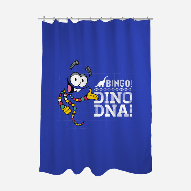 Jurassic Bingo-none polyester shower curtain-Mdk7