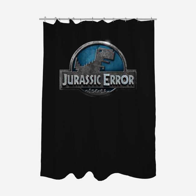 Jurassic Error-none polyester shower curtain-ManuelDA