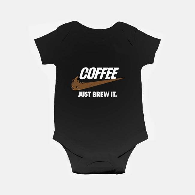 Just Brew It-baby basic onesie-mikehandyart
