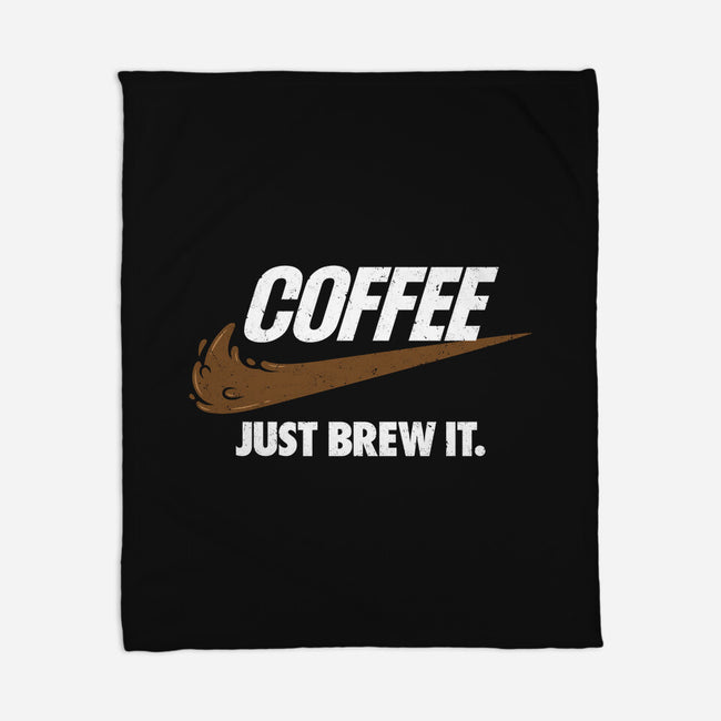 Just Brew It-none fleece blanket-mikehandyart