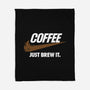 Just Brew It-none fleece blanket-mikehandyart