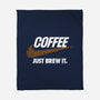 Just Brew It-none fleece blanket-mikehandyart